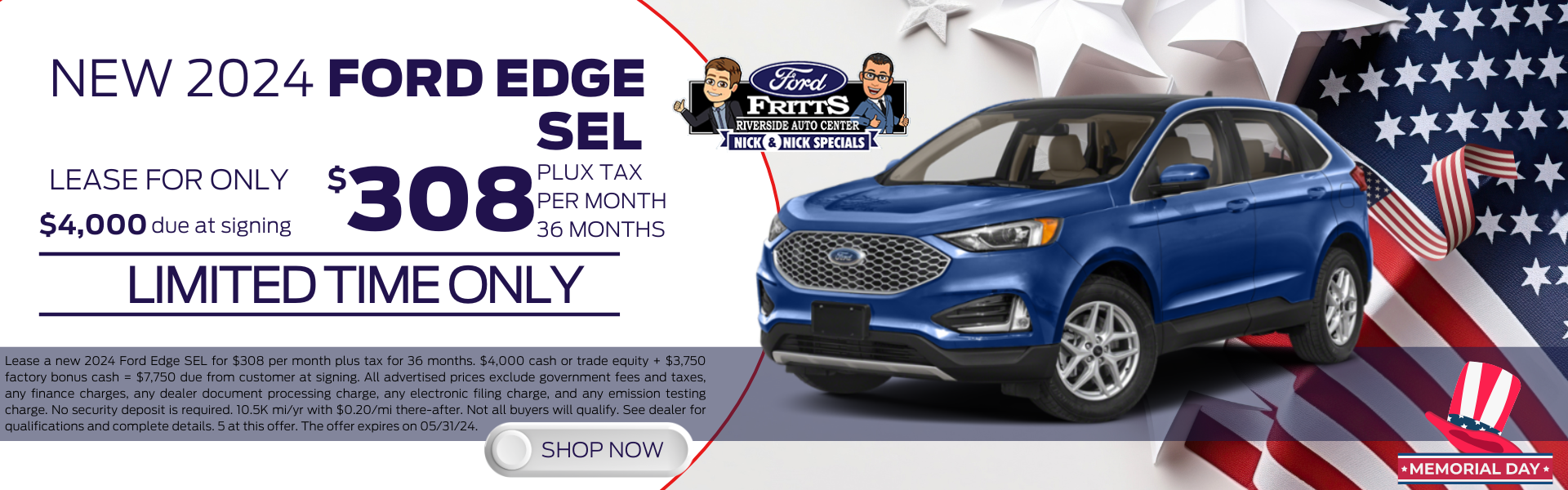 2024 Ford Edge SEL Lease Offer